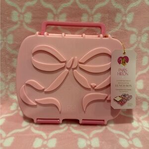 Paris Hilton Pink Bento Lunch Box with Bow Accent